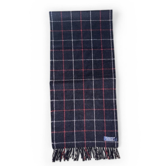 Vintage Burberrys ✨Cashmere Men's Navy Scarf